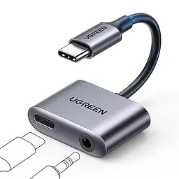Перехідник Ugreen CM193 - адаптер Usb-C - на 2 порти Type-C + 3.5mm Audio (UGR-50596) - мініатюра 4