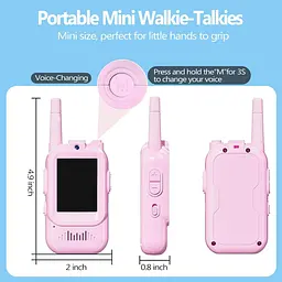 Дитяча відео-рація Walkie Talkie для дітей ∙ Двосторонній відеозв'язок Walkie Talkie на акумуляторі - мініатюра 2