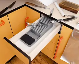 Кухонний органайзер для ножів 39.5х14 см, Kitchen Master Сірий 85873 - мініатюра 2