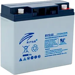 Акумулятор Ritar EV12-22, 12V 22Ah