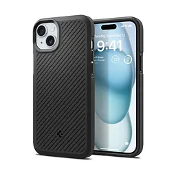 Чехол Spigen Core Armor для iPhone 15 Plus Matte Black (ACS06454) + защитное стекло - мініатюра 3