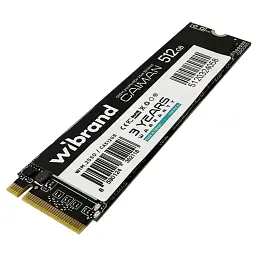 SSD Wibrand Caiman 512GB NVMe 2280 PCIe 3.0 3D WIM.2SSD/CA512GB - мініатюра 2