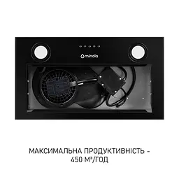 Витяжка вбудована Minola HBI 5025 BLF LED - мініатюра 5