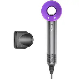 Фен для волосся Hoco HP11 Plus з негативною іонізацією (1600W) Purple - мініатюра 3