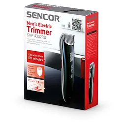 Машинка для стрижки Sencor SHP4302RD, Black, робота від мережа/акумулятор, 1 насадки, довжина стрижки 1-8 мм, щіточка для чищення, мастило - мініатюра 6