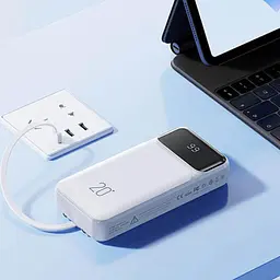 Зовнішній акумулятор Power Bank Remax RPP-686 20000 mAh УМБ павербанк White (19111) - мініатюра 4