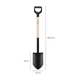 Лопата з дерев'яною ручкою Fiskars Solid™ (1066721) - мініатюра 2