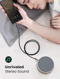 Аудіо кабель AUX 3.5mm (miniJack) Ugreen AV112 1м Чорний - мініатюра 4