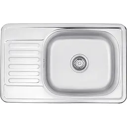 Кухонна мийка Kroner KRP Satin - 6642 (0,8 мм) (CV025281)