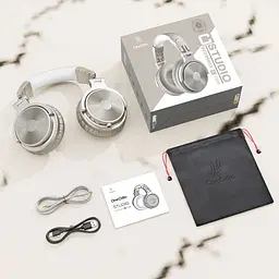 Гарнітура OneOdio Studio Pro C, Bluetooth+3,5мм, Silver - мініатюра 4