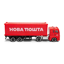 Автомодель колекційна Фура Нова Пошта TechnoDrive 250416CG масштаб 1:64 - мініатюра 6