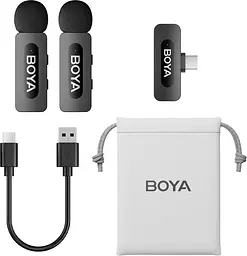 Мікрофон BOYA BY-V20 Type-C Black - мініатюра 2