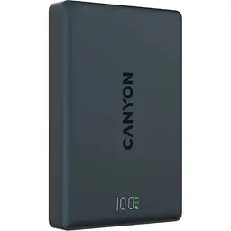 Батарея універсальна Canyon 10000mAh OnPower 511 PD20W Magnetic wireless MagSafe Black (CNS-CPB511B) - мініатюра 2