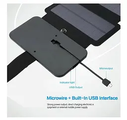 Портативная солнечная панель Voltronic Sun Charger 4 Solar Foldings - мініатюра 4
