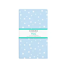 Простирадло Cosas на резинці 80х190х25 starfall cs2, блакитний (StarFall_LightBlue_80х190х25) - мініатюра 3