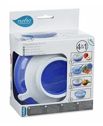Тарілка Nuvita 4 в 1, синій (NV1465Blue) - мініатюра 5