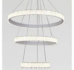 Світлодіодна підвісна люстра Artlight WG5129/80+60+40WH, 105 Вт, біла - мініатюра 5