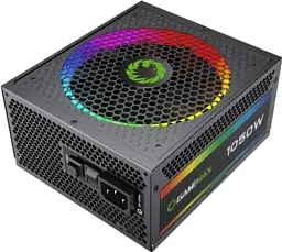 Блок живлення 1050 Вт, GameMax RGB 1050 PRO, Black, модульний, 80+ Gold, Active PFC, 14 см з ARGB підсвічуванням - мініатюра 3