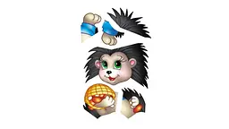 Аплікації для малят. Їжак - мініатюра 6
