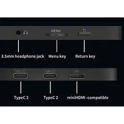 Портативний монітор Mucai N105A Black [111060] - мініатюра 5