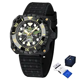 Наручний годинник чоловічий YN009 Black-Camo Pagani Design acs0031092