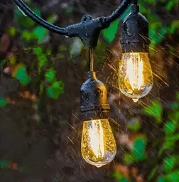 Садова гірлянда SuperLED 20 м з 20 LED-лампами E27 зовнішнє декоративне освітлення з можливістю з'єднання - мініатюра 9