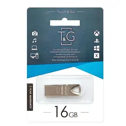 Флешка USB металева T&G Metal model 117 16GB срібляста - мініатюра 2