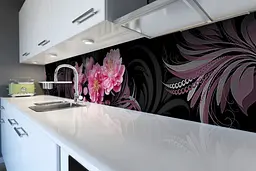 Кухонний фартух Китайська Роза вінілова наклейка ПВХ рожеві квіти Орнамент 60х200 см Happy Pocket Z180623 - мініатюра 6