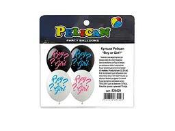 Кульки PELICAN 12 (30 см) Boy or Girl? (10шт/уп) 2-стор.