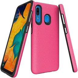 Чохол-накладка Toto Triangle TPU+PC Case Samsung Galaxy A20/A30 Pink - мініатюра 2