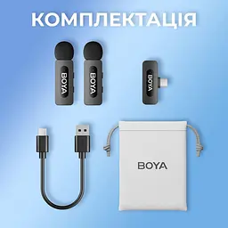 Мікрофон Boya BY-V20 Type-C Black (BY-V20) - мініатюра 14