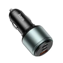 Адаптер автомобільний HOCO Galloper three-port car charger NZ9 95W - мініатюра 4