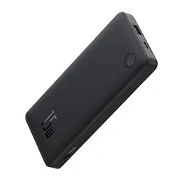 Зовнішній акумулятор Baseus Airpow Lite Power Bank 10000mAh 15W Cosmic Black (With Simple Series Data Cable USB to Type-C 30cm Black) (P10067500123-00) - мініатюра 4