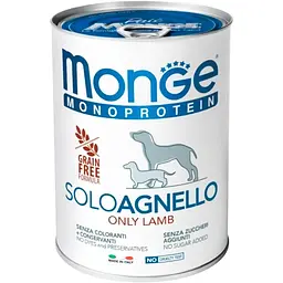Консерви для собак Monge Dog Solo 100% ягня 400 г (8009470014236)