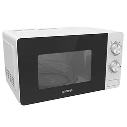 Мікрохвильова піч, 20л, мех. управл., 800Вт, гриль, білий Gorenje kuh0015124 - мініатюра 3