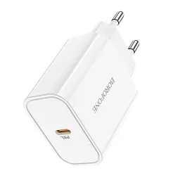 Блок живлення адаптер Borofone Easy Speed single port charger BA57A 20W білий - мініатюра 6