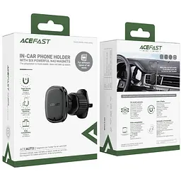 Автомобільне кріплення для смартфона D34 air outlet magnetic Acefast - мініатюра 6