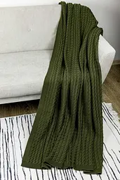 Плед Happy Fall Kosa 130х170 см Оливковий (029449)