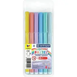 Фломастери Centropen 6 кольорів пастель №7550 / 0609TP - мініатюра 2