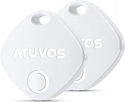 ATUVOS Key Finder і Baggage Tracker Tag 2 Pack, Smart Tag, сумісний з Apple Find My (лише для iOS), потужний Bluetooth-локатор
