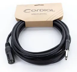 Микрофонный кабель Jack 6.3 — XLR Male 5м Cordial EM 5 MP - мініатюра 2