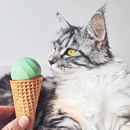 М'ячик для котів Cheerble Ice Cream Ball C0419-C (Зелений) - мініатюра 2