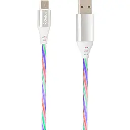 USB кабель Gelius Pro LED RGB GP-UC06m MicroUSB Silver - мініатюра 4