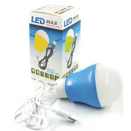 USB-світильник с LED-лампочкою Dengos на дроті 1 метр 5 В 5 Вт блакитний - мініатюра 4