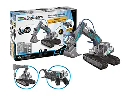 Конструктор Revell гідравлічний екскаватор 3 в 1 для розвитку дитини сірий 21305