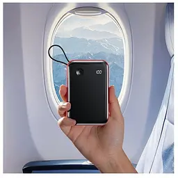 Повербанк Baseus Mini-S LCD Display 10000 mAh + кабель Type-C 3A LED 15W (29497) - мініатюра 8