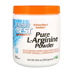 Амінокислота Doctor's Best L-Аргінін у Порошку, L-Arginine, 300 гр. (DRB00374)