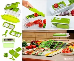 Овочерізка для приготування салату нарізки овочів фруктів GNS Nicer Dicer Plus - мініатюра 5