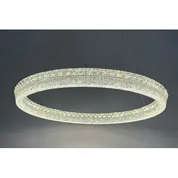 Люстра кільце Linisoln 633-800 метал, кришталь, акрил LED 115 Вт 17-20 м2 120-50 см 80 см - мініатюра 2