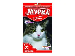 Наповнювач МУРКА Бентонітовий 5кг Крупний ЧЕРВОНИЙ